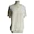 CHANEL UNIFORM Camélia blouse long sleeves ecru T38 /BE Eggshell Polyester  ref.792105
