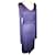 CALVIN KLEIN DRESS COTTON SILK PLUM SIGNED PAMPILLES LACES DRESS TM OR 38/40 Purple  ref.792531