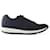Sneakers stringate Prada in nylon blu navy  ref.792798