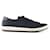 Prada Sneakers basse stringate in tela blu navy  ref.792800