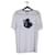 Dolce & Gabbana Camiseta manga curta de algodão branco/azul "Rei do amor" com motivo  ref.792838