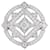 Cartier Indian Mysteries Diamond Ring #50 Circle Diamond White Gold 750 (K18WG) Women's Gift [Jewelry] Silvery  ref.793292