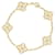 Van Cleef & Arpels Bracciale vintage Alhambra, 5 motivi con diamanti in oro giallo Gold hardware  ref.793327