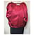 YVES SAINT LAURENT RIVE GAUCHE SAMT-COUTURE-JACKE MIT RELIEF-KNÖPFEN T 44 Rot  - Ansicht 10