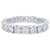 inconnue White gold full turn wedding ring, diamants.  ref.794033