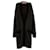 Lanvin casaco de lã longo Castanho escuro  ref.795845