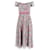 Autre Marque Saloni Robe mi-longue à imprimé floral et épaules dénudées en polyester multicolore  ref.795865
