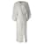 Diane Von Furstenberg Jessi - Abito con paillettes intrecciate sul davanti in seta bianca Bianco  ref.795872