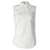 Chemise Victoria Beckham sans manches zippée au dos en coton blanc  ref.795952