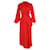 Roland Mouret Bocana Pussy-Bow Midi Dress in Red Silk  ref.795979