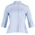 Valentino Garavani Hemd mit verdecktem Schößchen vorne aus blauer Baumwolle Hellblau  ref.795982