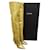 Kiki Saint Laurent Thigh High Boots Golden Leather  ref.796745