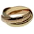 Les Must De Cartier Trinity Band Ring 18 karat Rose, White and yellow gold Gold hardware White gold Pink gold  ref.796952