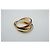 Les Must De Cartier Trinity-Band-Ring 18 Karat Rose, Weiß- und Gelbgold Gold hardware - Ansicht 2