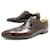 ZAPATOS OXFORD MARRONES PRADA EN PIEL MARRÓN 11 45 zapatos de cuero marrón Negro  ref.797147