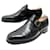 JM WESTON SHOES 531 flora 7.5C 41.5 DERBY LOAFERS WITH BUCKLE BLACK LEATHER  ref.797193