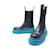 sapatos Bottega Veneta 630284 PNEU CHELSEA AMALFI BLUE 42.5 sapatos de couro Preto  ref.797218