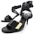 PIERRE HARDY SHOES PERSPECTIVE CUBE SANDALS 38.5 BLACK LEATHER SHOES  ref.797295