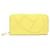 Hermès Hermes Leather Evelyne Zip Wallet Leather Long Wallet in Good Condition Yellow  ref.798271