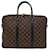 Louis Vuitton Porte Documents Brown Cloth  ref.798435