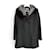 Prada Fall 2006 Fox & Mink Collar Wool Coat Dark grey  ref.799297