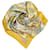 Foulard en soie automobile jaune Hermès Tissu  ref.799402