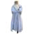 Stunning dress Kenzo upperr upperr S 36 Grey Purple Cotton  ref.799444