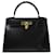 Hermès hermes kelly Veau façon poulain Noir  ref.800191