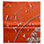 Hermès Vif Argent Square di Dimitri Rybaltchenko Arancione - vista 3
