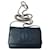 Wallet On Chain Chanel WOC Navy blue Leather  ref.800808