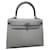 Hermès HERMES  Kelly 25 hand bag U Epsom leather White Craie  ref.800980