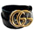 Gucci GG Marmont-Gürtel Schwarz Leder  ref.801480