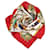 Hermès Pañuelo Hermes Red Joies d Hiver Seda Roja Paño  ref.801520