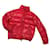 Moncler Coats, Outerwear Red Dark red Nylon  ref.801663