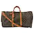 Brown Coated Canvas Louis Vuitton Keepall Bandouliere 60 Cloth  ref.801676