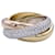 Love Cartier ring, "Trinity", 3 golds, diamants. White gold Yellow gold Pink gold  ref.801748