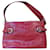 Tommy Hilfiger Red leather bag, crocodile embossed.  ref.801756