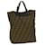 FENDI Zucca Canvas Hand Bag Nylon Brown Khaki 15610 auth 36133  ref.801890