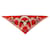 Hermès HERMES CALECHE ELASTIC SCARF BARRET TRANGLE POINTU RED SILK SILK SCARF  ref.802028