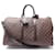LOUIS VUITTON KEEPALL HAND TRAVEL BAG 45 CHECKED EBONY BAG BANDOULIERE Brown Cloth  ref.802099