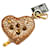 Monedero en forma de corazón con tachuelas doradas de Miu Miu Dorado Cuero  ref.802560