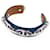 Hermès Chaîne d'Ancre Lederarmband Blau Kalbähnliches Kalb