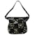 Céline Brown Print Velvet Shoulder Bag Leather  ref.803118