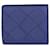 Bottega Veneta Leather Woven Bi-Fold Wallet Blue  ref.803275