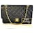 Timeless Chanel Classic Double Flap Medium Navy Blue Lambskin Gold Leather  ref.803503