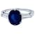 inconnue Sapphire ring, platinum and diamonds.  ref.804353