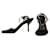 Diane Von Furstenberg Sandals Black Leather Metal  ref.804429