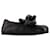 JW Anderson Chain Loafers Close Back in Black Leather  ref.804630
