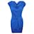 Michael Kors Electric Blue drapiertes Kleid Blau Polyester  ref.804666