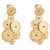 Bulgari Bvlgari 18K yellow gold Cicladi Disc earrings with omega clip closures. With box Golden  ref.804806
